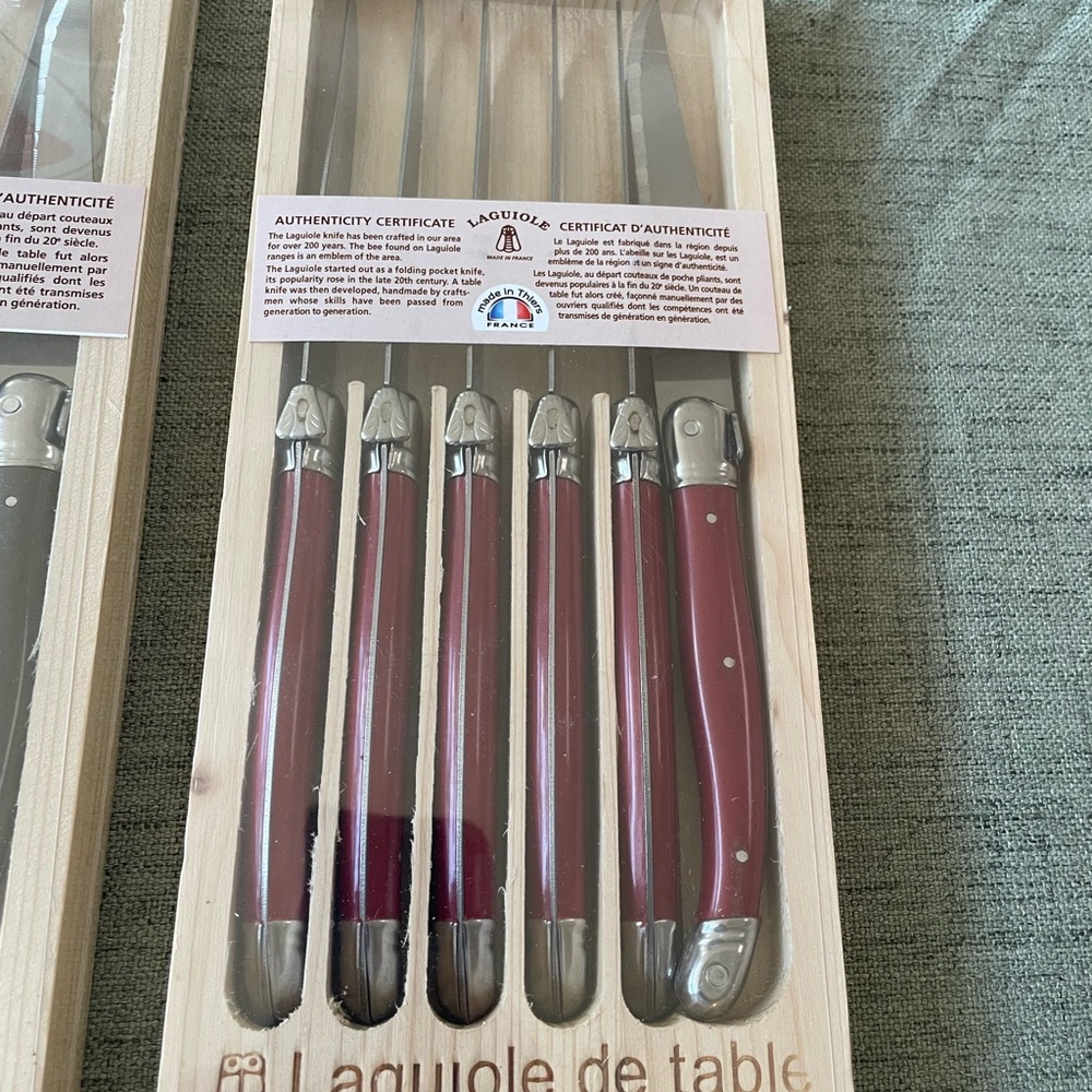 Laguiole Silver Steak Knife Set